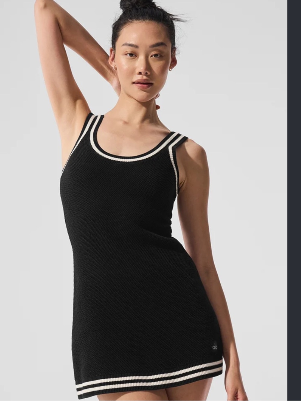 ALO YOGA tennis club sweater knit dress